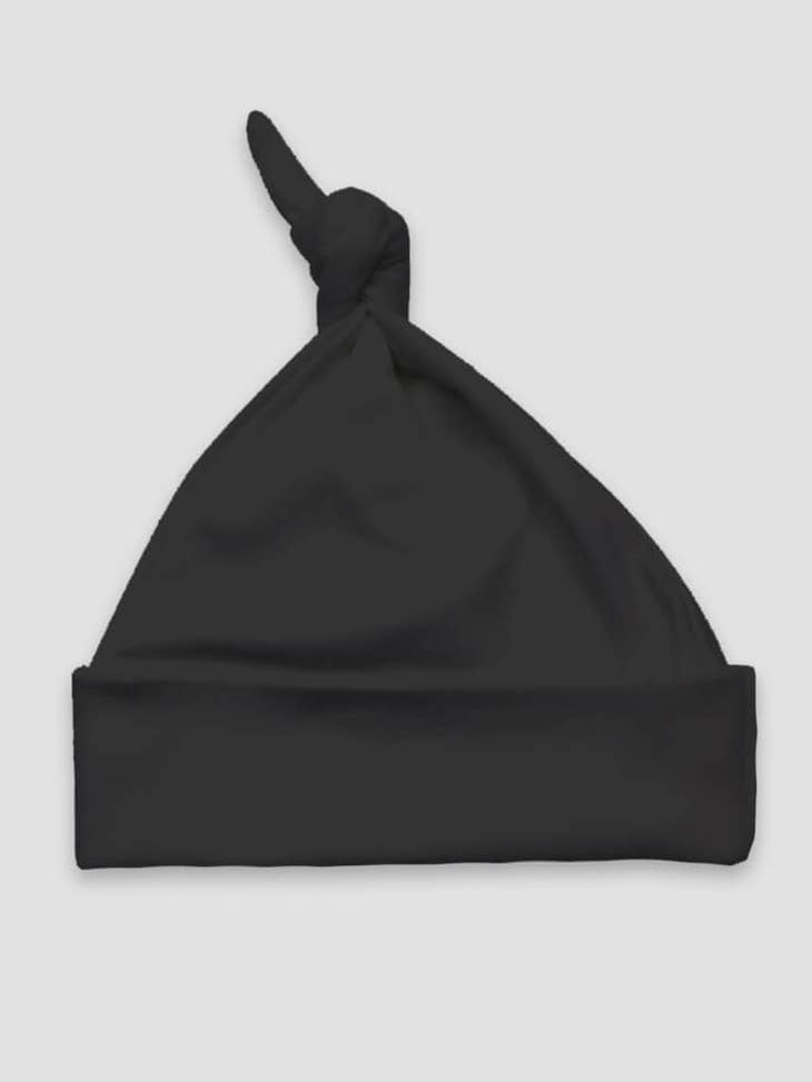 Wholesale Baby Knotted Beanie Hat Black or White | Unisex Open Sizing