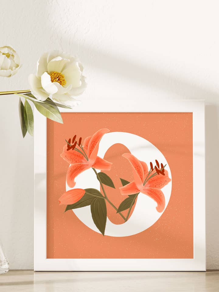 Stampa lettera O per la vendita all'ingrosso da parte di Illustrations Its Funny Howww Inc