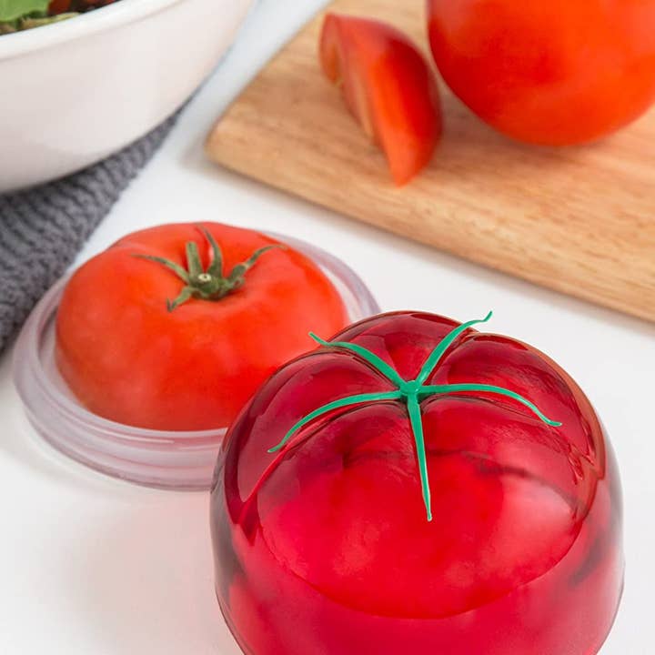 Fox Run Brands - Wholesale Food Storage Container - TULZ Tomato Save-A-Half, Red, 4" x 4" x 3"