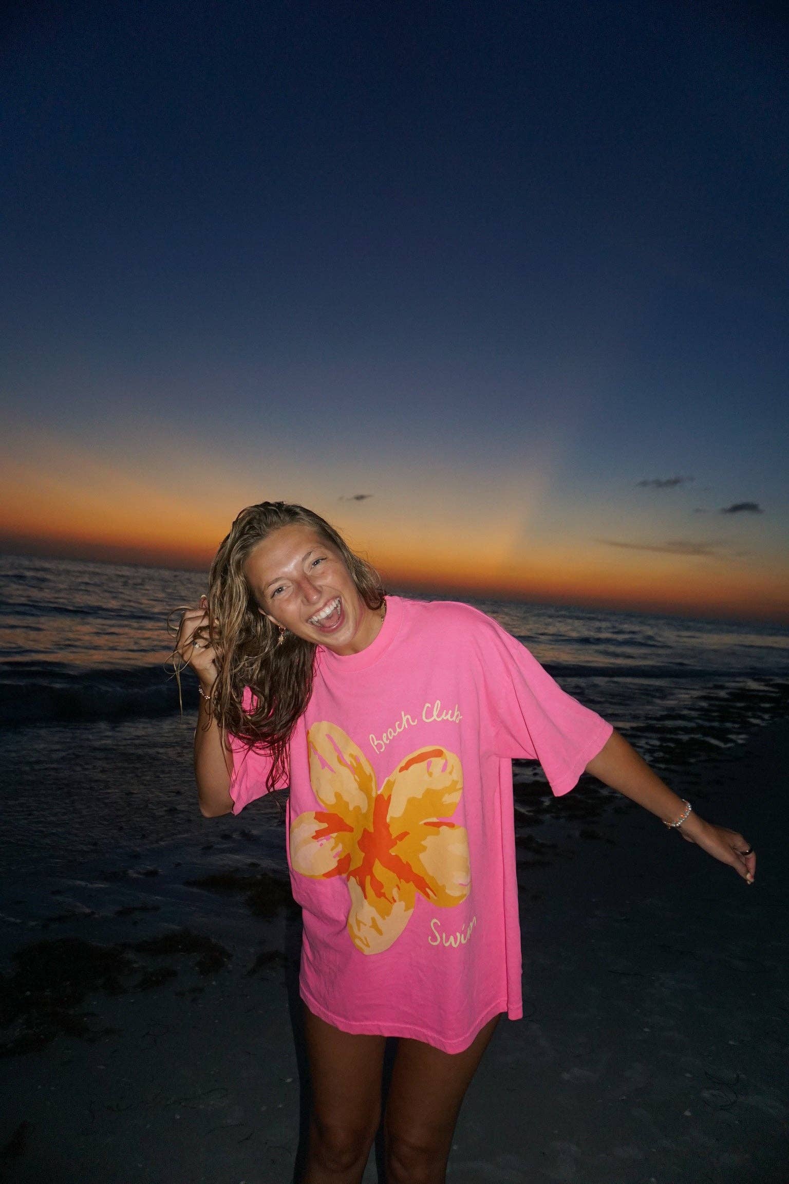 The Beach Club - Wholesale Tunic - Women's - Beach Club Swim Tee0