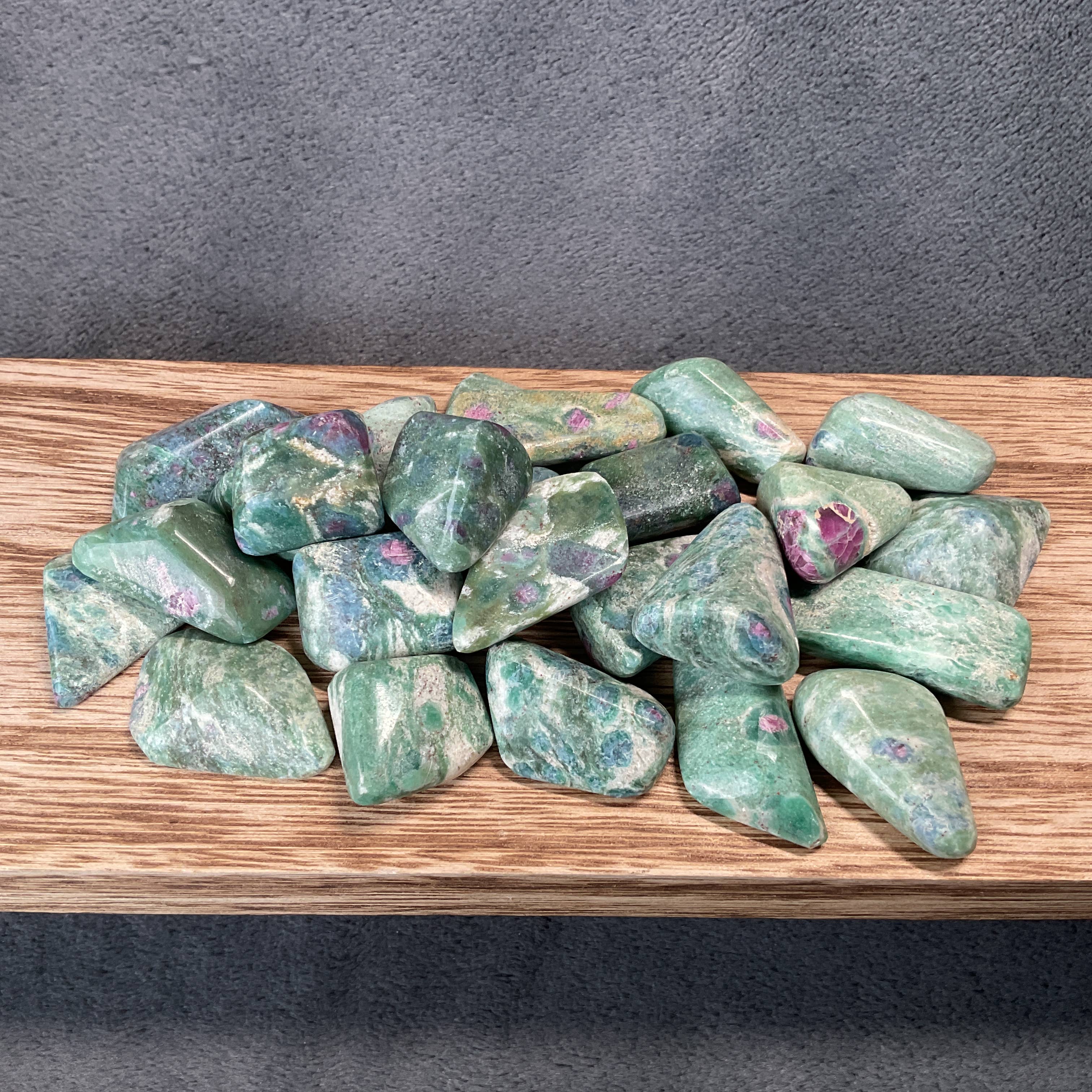 Rock Restock - Wholesale Spiritual Stone/Crystal - Ruby Fuchsite Tumbled Stones - 1/2 lb3