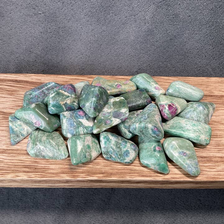 Rock Restock - Wholesale Spiritual Stone/Crystal - Ruby Fuchsite Tumbled Stones - 1/2 lb3