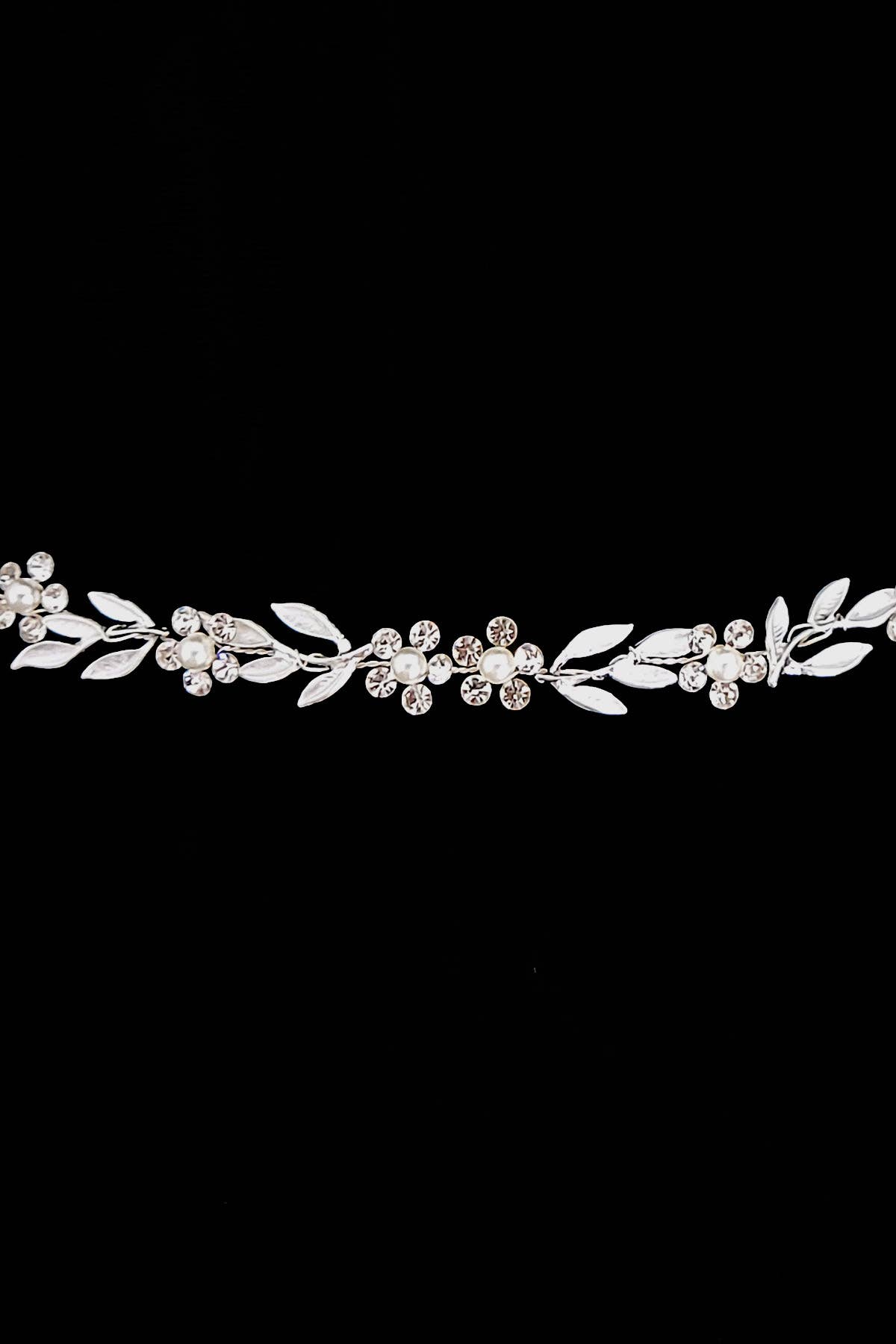 Chicas – wholesale Belt – Women's – Crystal Flower Belt With Ivory Ties 59215-6