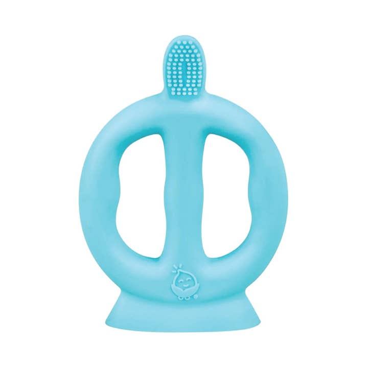 For Baby and Up - Green Sprouts - Wholesale Toothbrush – Kids & Baby - Learning Toothbrush made from Silicone-Aqua-9/18mo