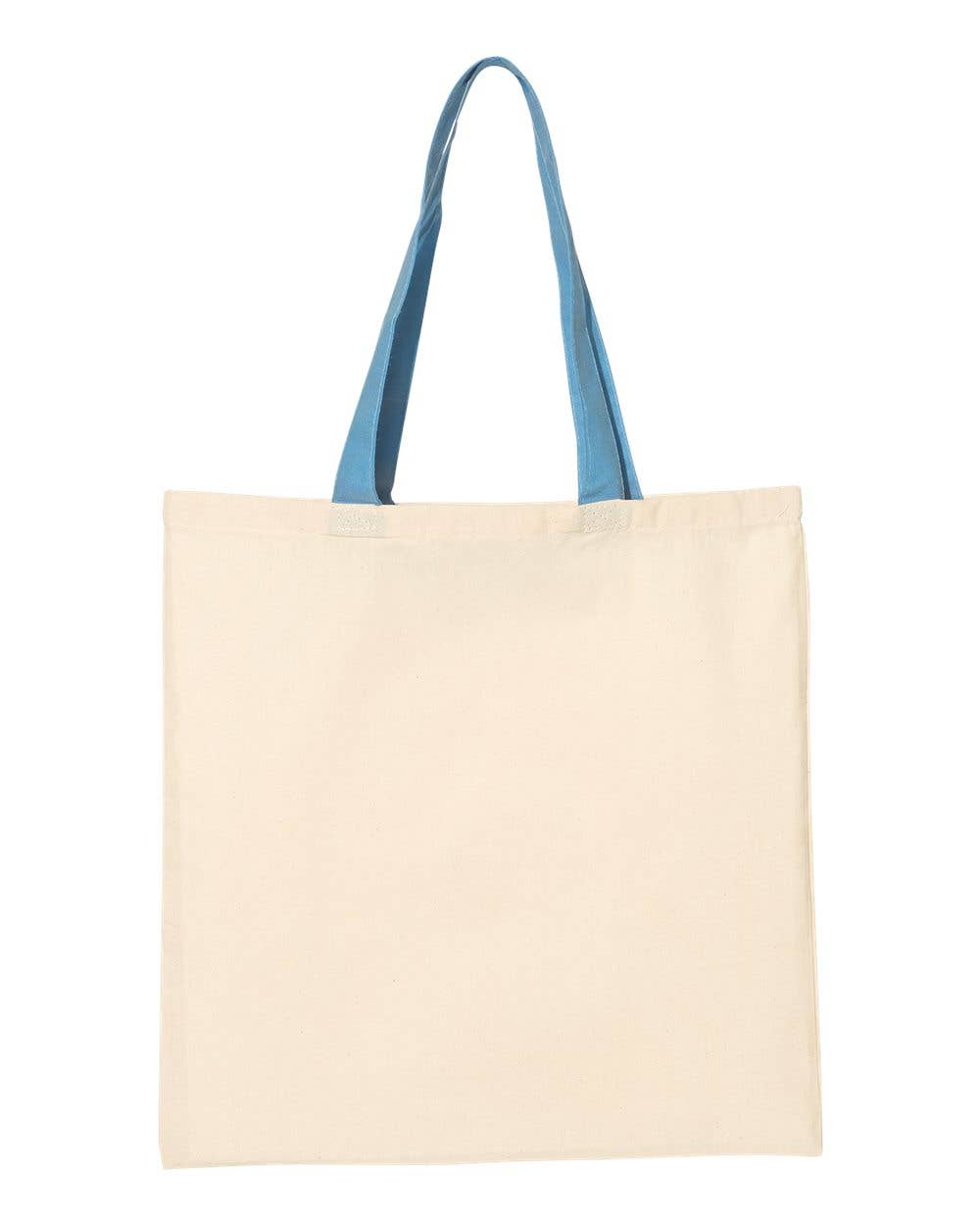 Lucky Avocado - Wholesale Tote Bag - Unisex - Economical Tote with Contrast-Color Handles5