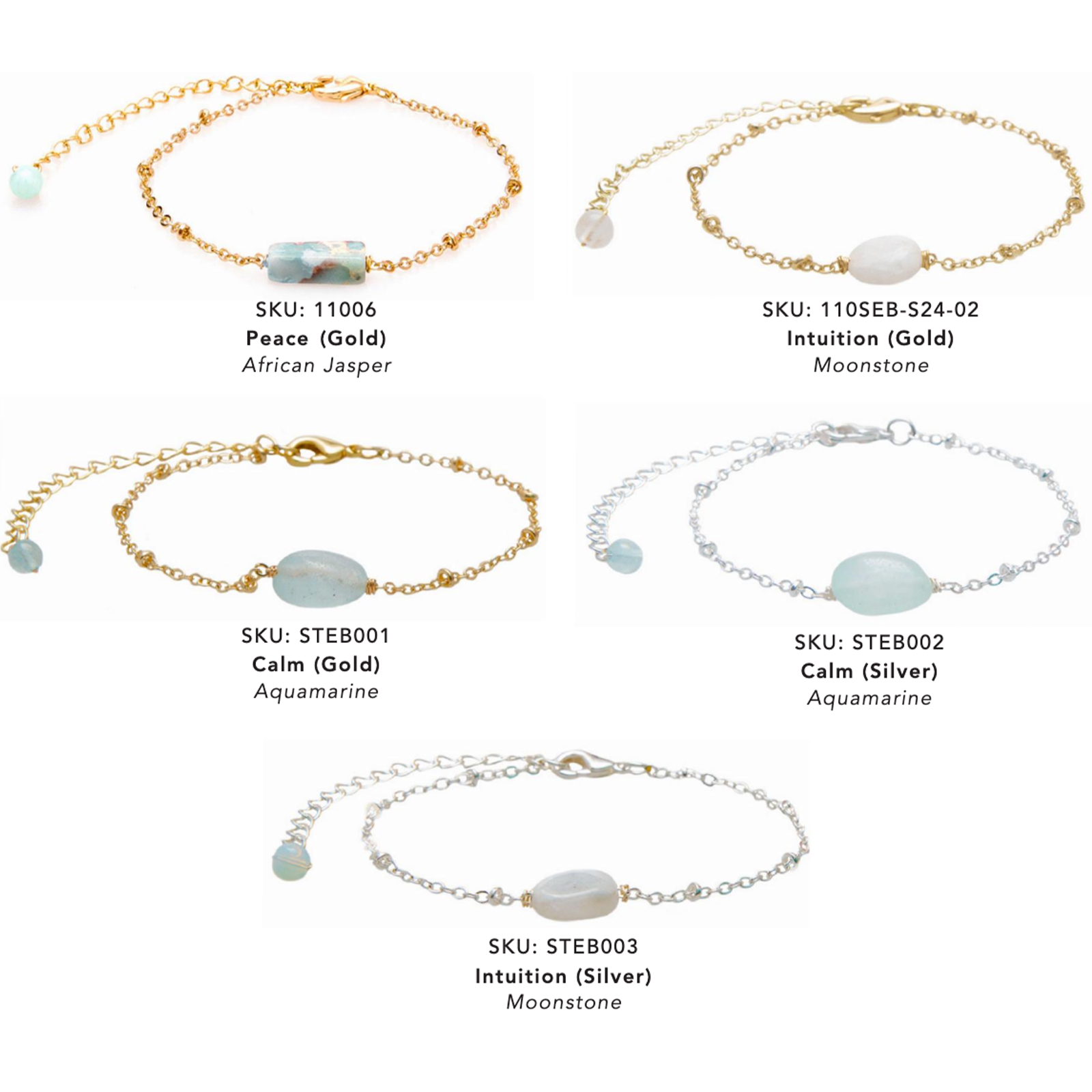 Lotus and Luna - Wholesale Jewelry Set - Stone of the Earth Bracelets (10 Pack Assortment)3