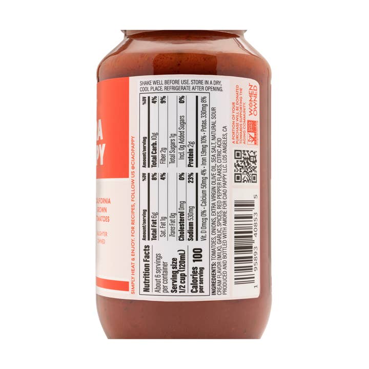 Ciao Pappy - Wholesale Pasta Sauce - Marinara alla Pappy Pasta Sauce