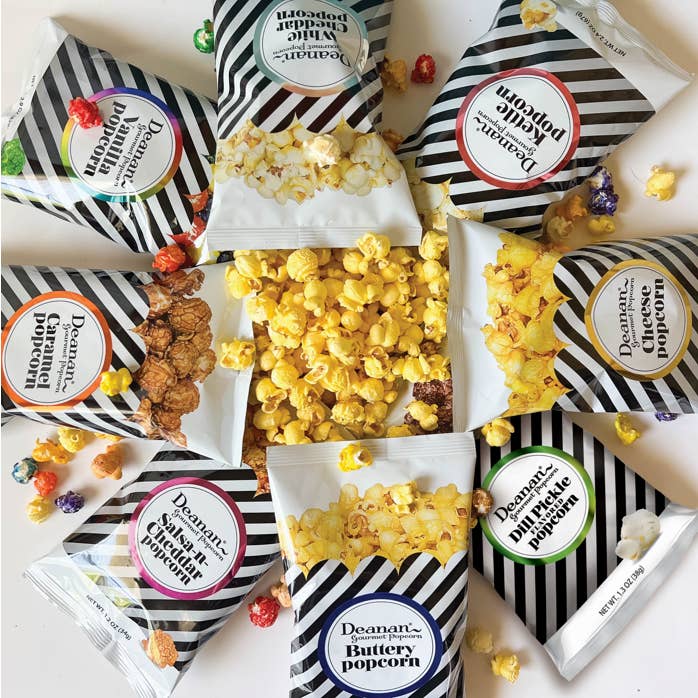 Deanan Gourmet Popcorn - Wholesale Popcorn - Mixed Case of Popcorn - "Full Size" - 100 Count