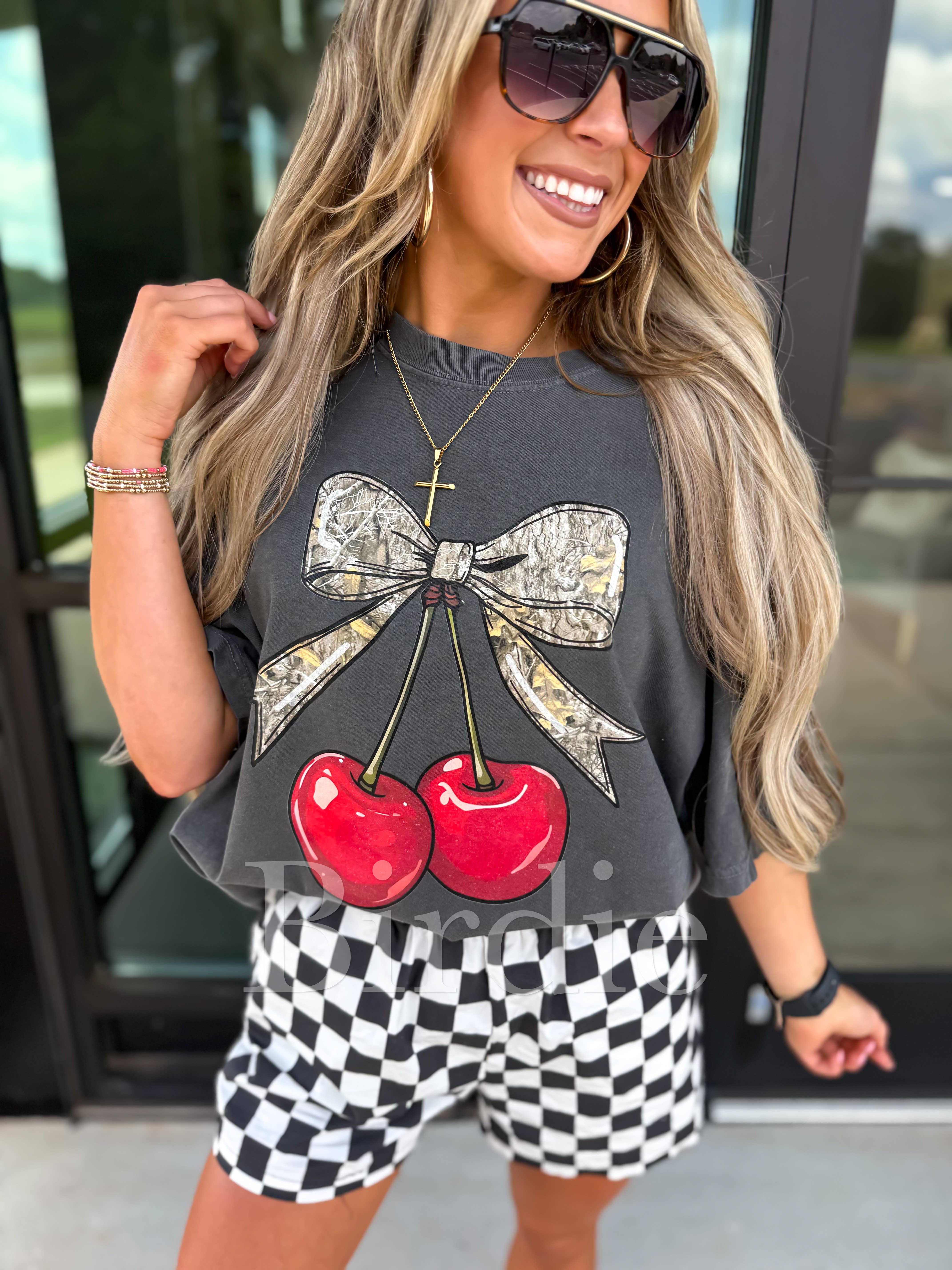 birdie - Wholesale T-Shirt (Graphic) - Women's - Camo Cherries Pepper Graphic Tee 4