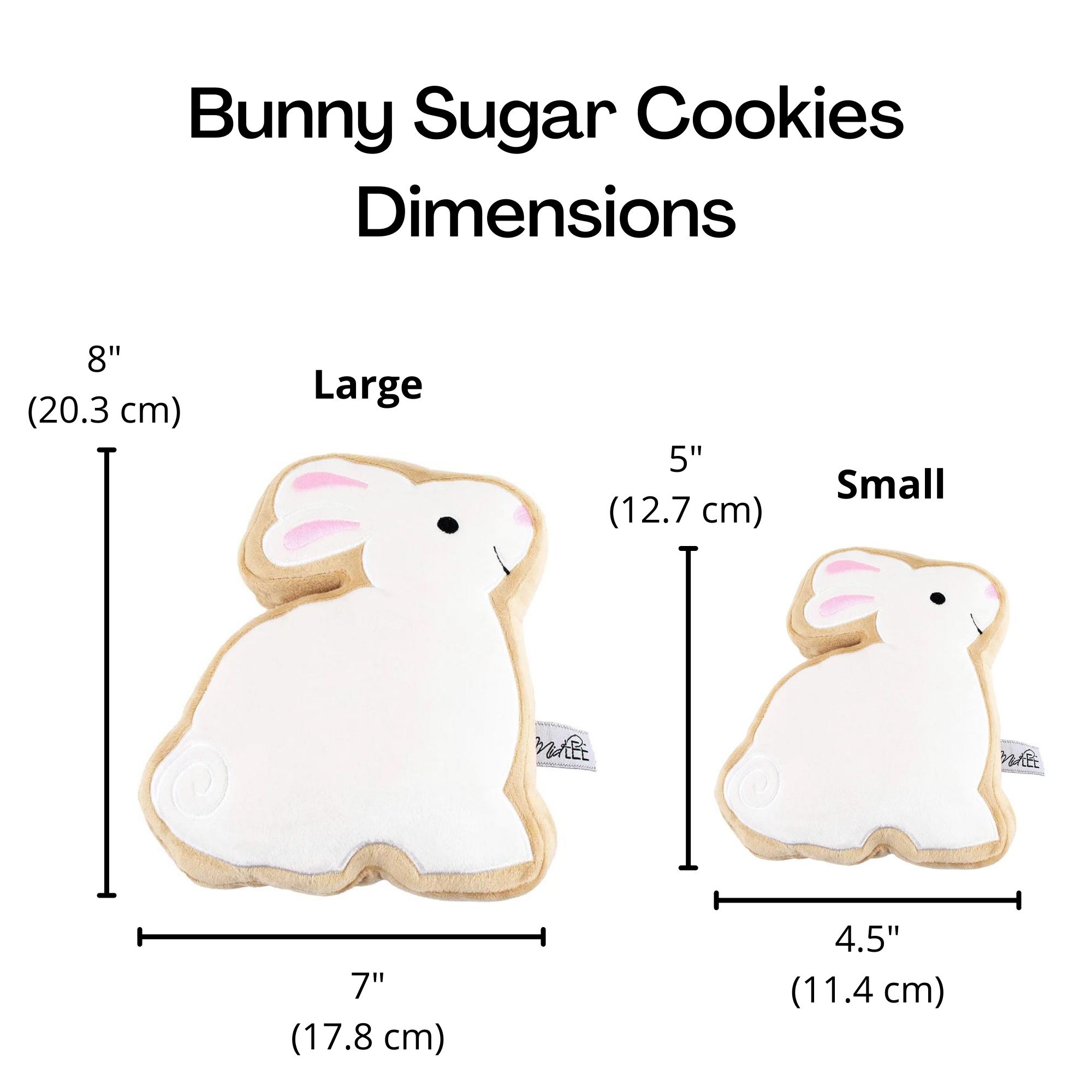 Midlee Designs - Wholesale Speeltje - Hond - Midlee Sugar Cookie Paashaas Hondenspeelgoed13