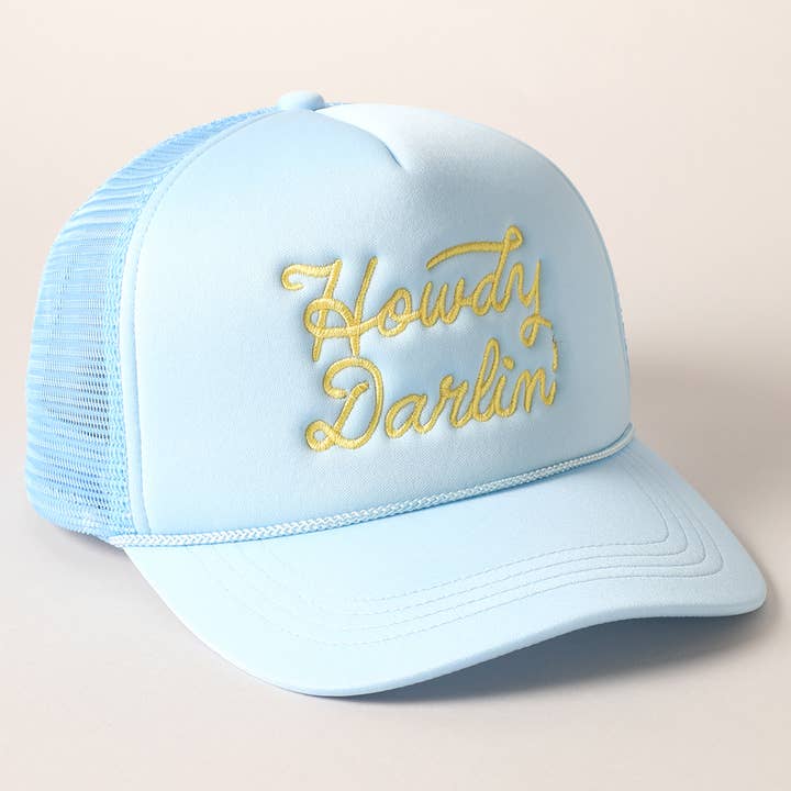 Fashion City - Wholesale Trucker Hat - Women's - Howdy Darlin' Embroidered Mesh Back Trucker Cap15