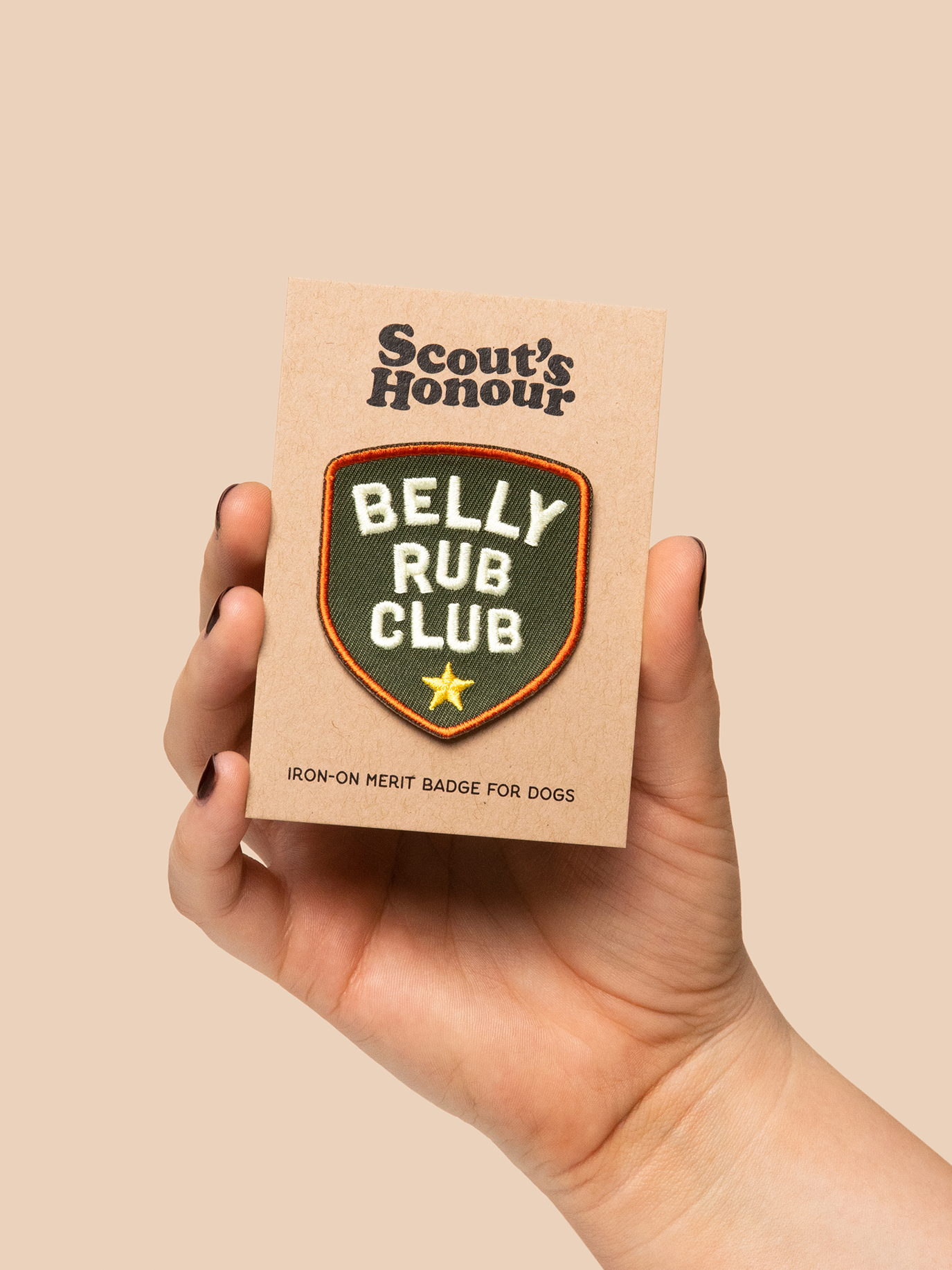 Scout's Honour Pty Ltd - Wholesale Pet Bandana - Dog - Belly Rub Club iron-on patch for dogs and cats2