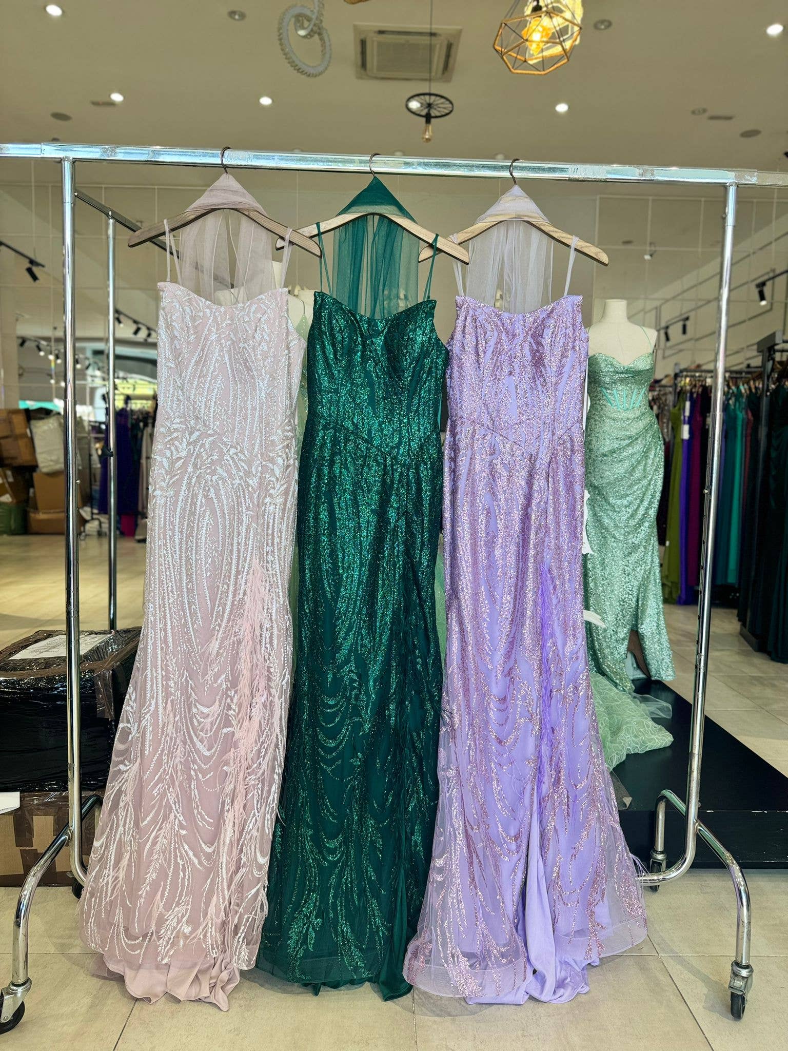 Invitadissimas - Wholesale Gown - Women's - Long dress with glitter 8590091