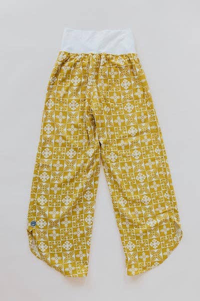 Wings Hawaii - Wholesale Pants - Women's - Pau Hana Pants - Quilted Ulu - Marigold5
