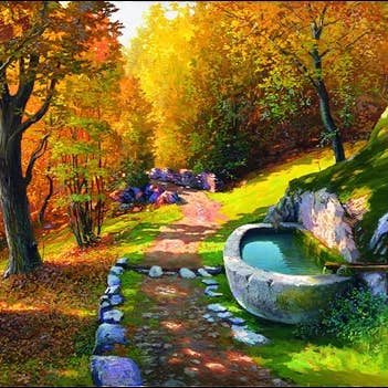 Adriano Galasso - Fontein in Valsassina voor wholesale door Migneco & Smith