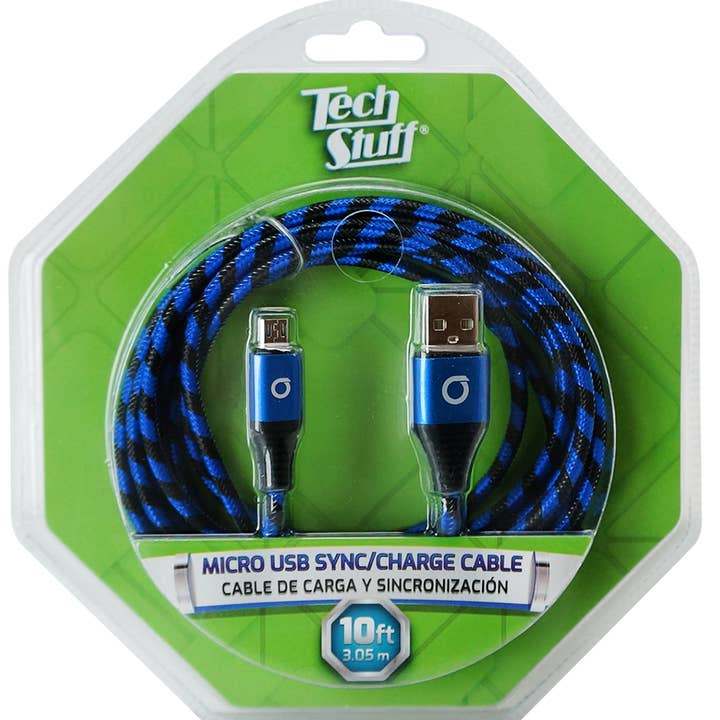 IPHONE BRAIDED SPIRAL CORD, OCTAGON CLAMSHELL 10FT/3M for wholesale by iTech361