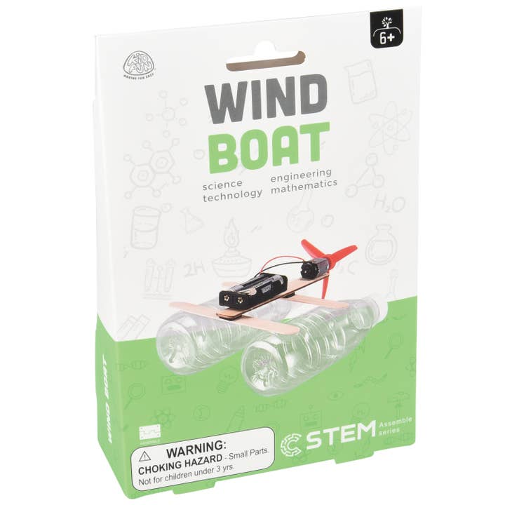 US Toy Company - Wholesale DIY Craft Kit - Kids - Wind Boat STEM Small Building Kit1