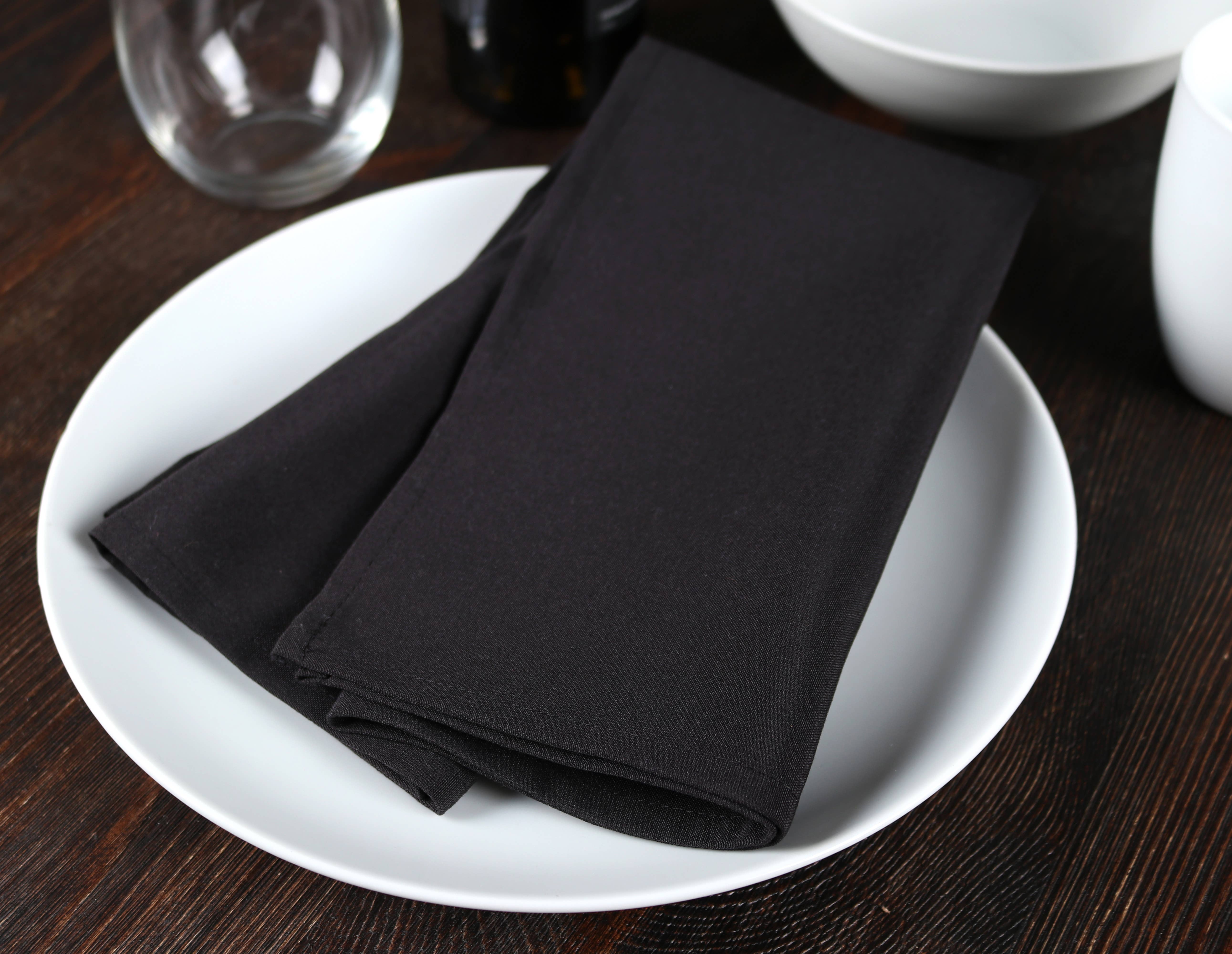 Arkwright Home - Wholesale Dinner & Cloth Napkin - 25 Pack of Poly Spun Solid Cloth Dinner Napkins - 20 x 20 in27