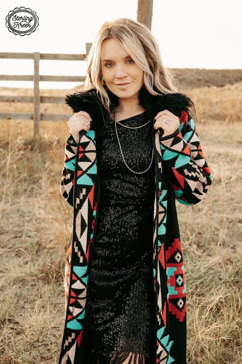 Sterling Kreek – Cardigan - Mulher por atacado – ESCOADOR DE MALHA AZTECA2