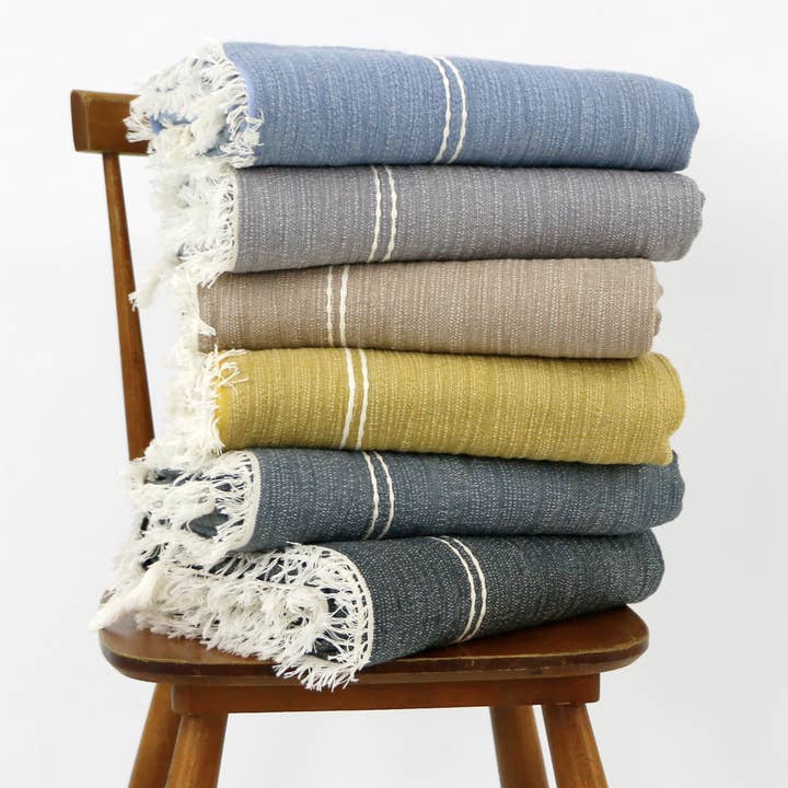 FAIR WEAVE Handwoven Cotton Throw - Domnok for wholesale by Sprout Enterprise