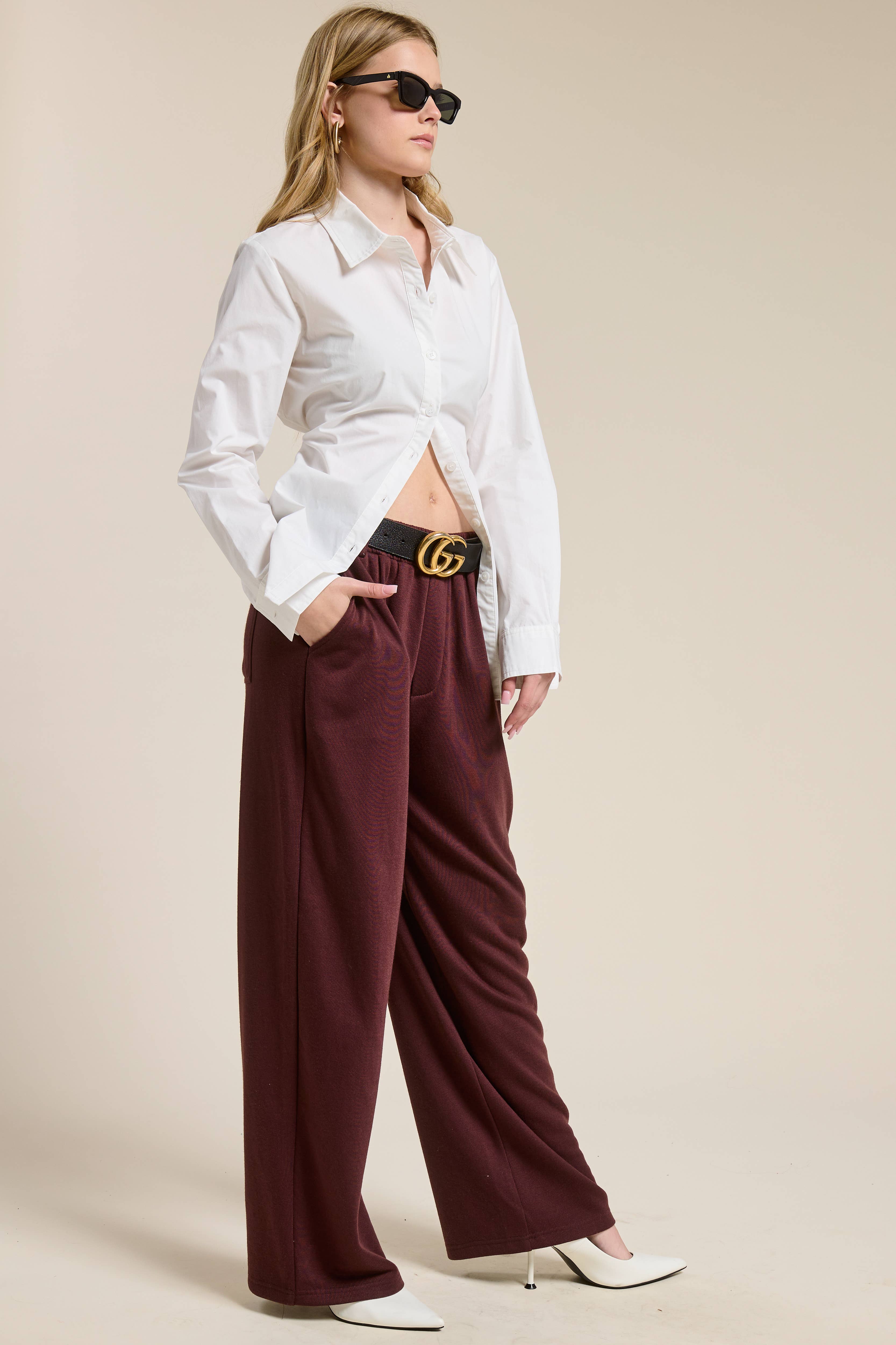 Mimosa - Wholesale Lounge Sweatpants/Joggers - Women's - Tailored Wide Leg Knit Sweatpants21