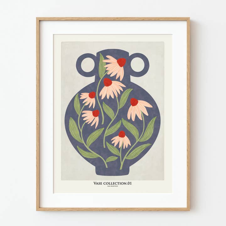 Stampa artistica «Vaso con margherite» per la vendita all'ingrosso da parte di El buen limón