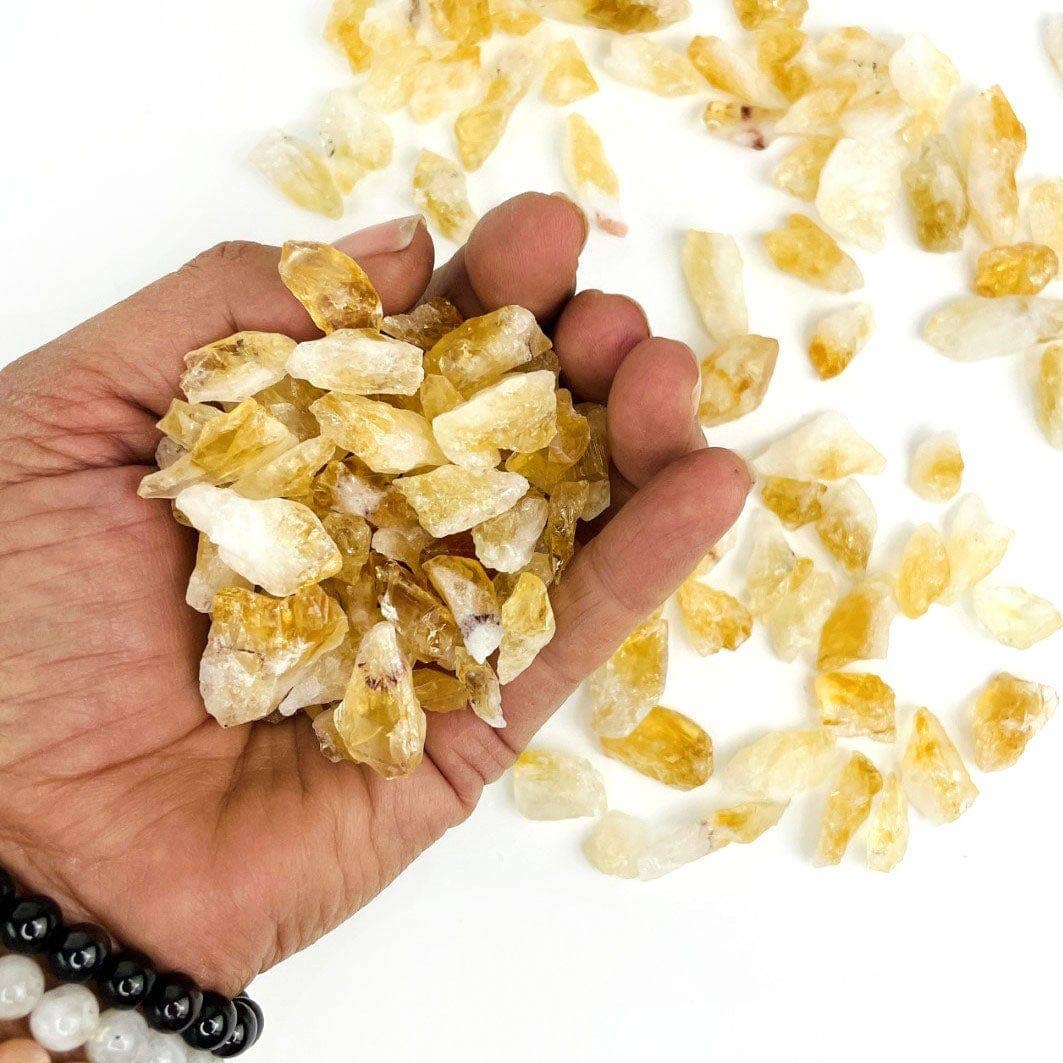 Rock Paradise - Wholesale Spiritual Stone/Crystal - Crystal Citrine and Golden Amethyst Stones in Organza Bag2