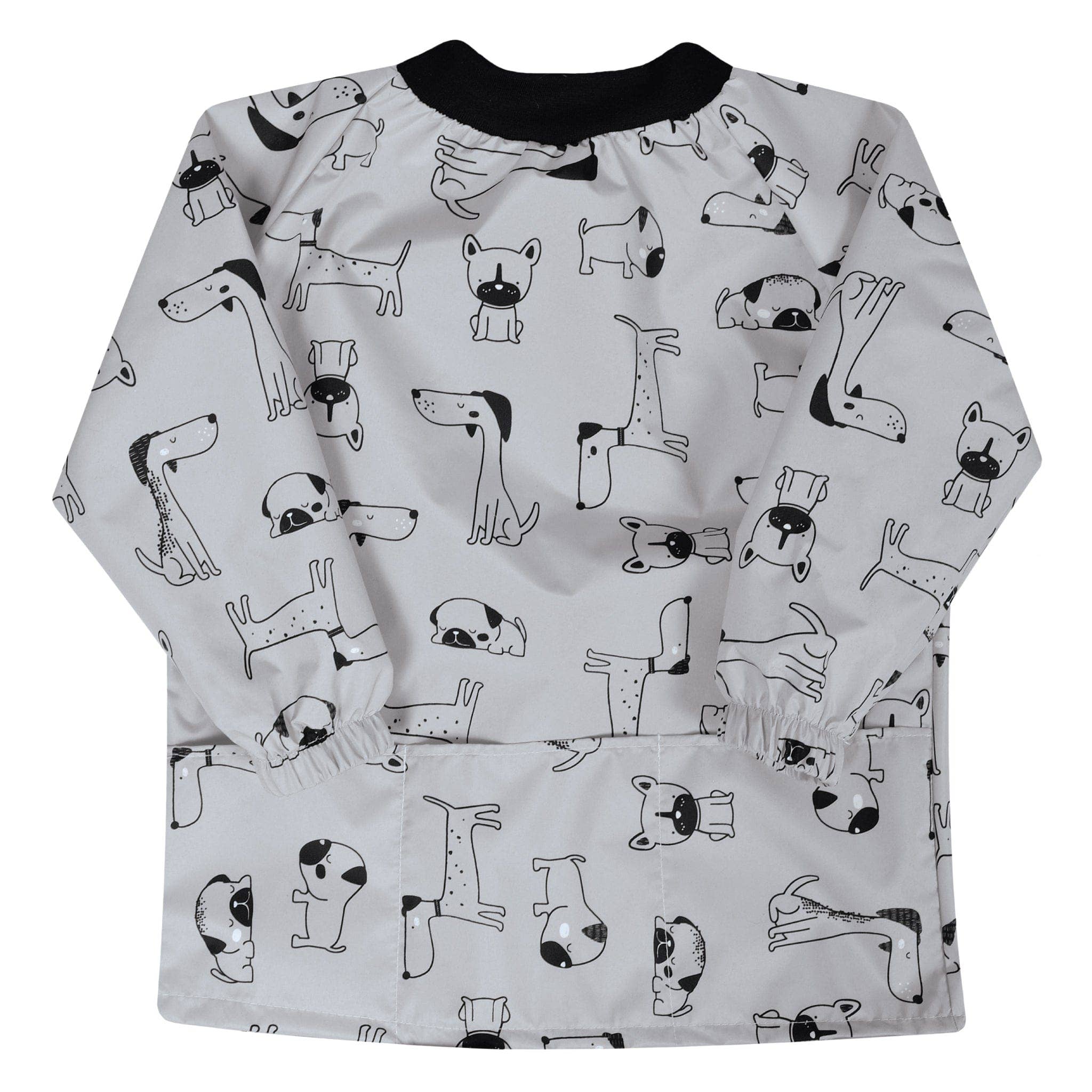 Perlimpinpin - Wholesale Apron - Kids - Kid Smock - Gray Puppies0