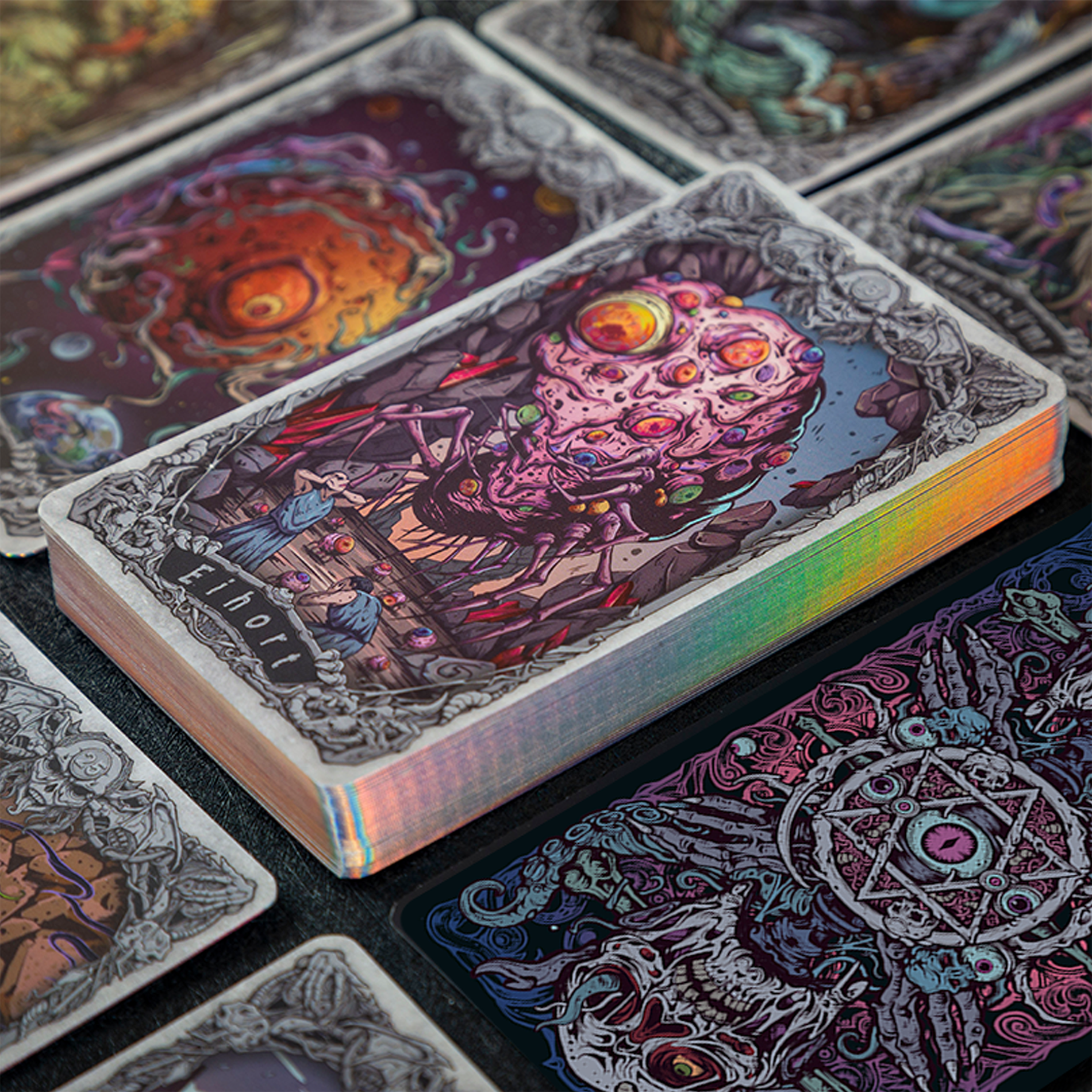 Vermilion Collection - Wholesale Tarot Cards - Gaze of the Pantheon Cthulhu Mythos Character Cards0