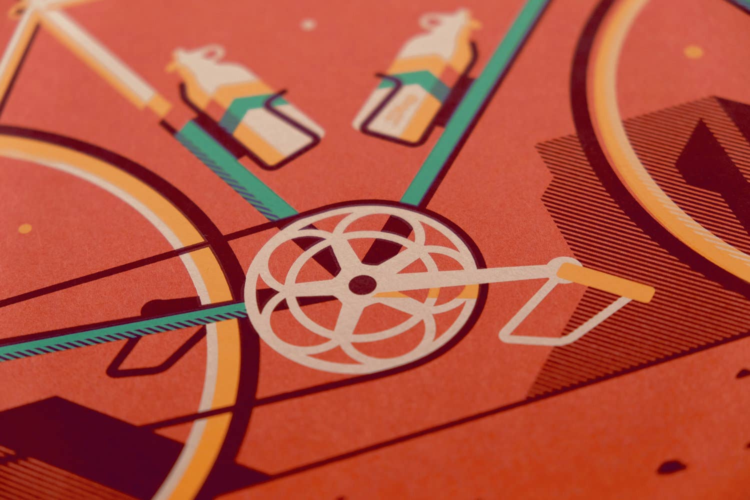 DKNG Studios - Wholesale Art Print - Mesa - 20" x 16" Four-Color Screen Print4