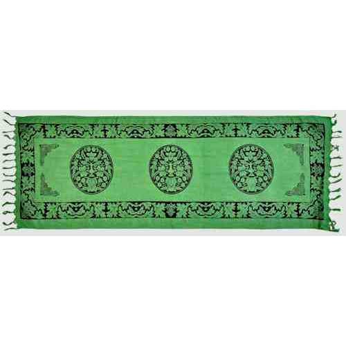 3 Green Man Scarve / Altar Cloth - 22" X 68" for wholesale by GREENROOTS USA LLC