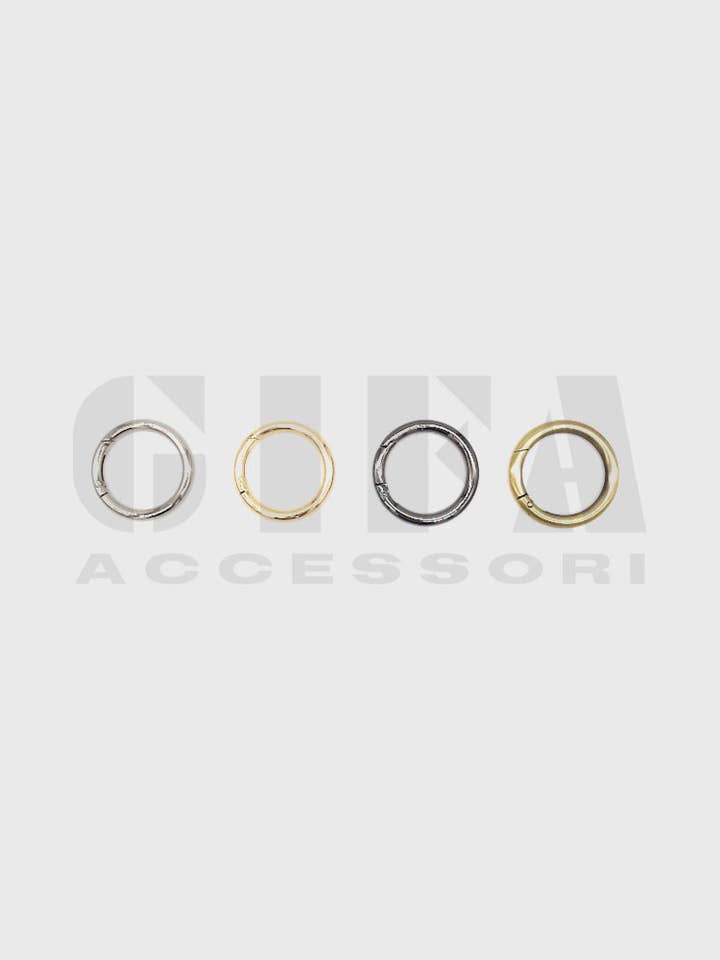 4 cm round wire carabiner ring for wholesale by Gifa Accessori