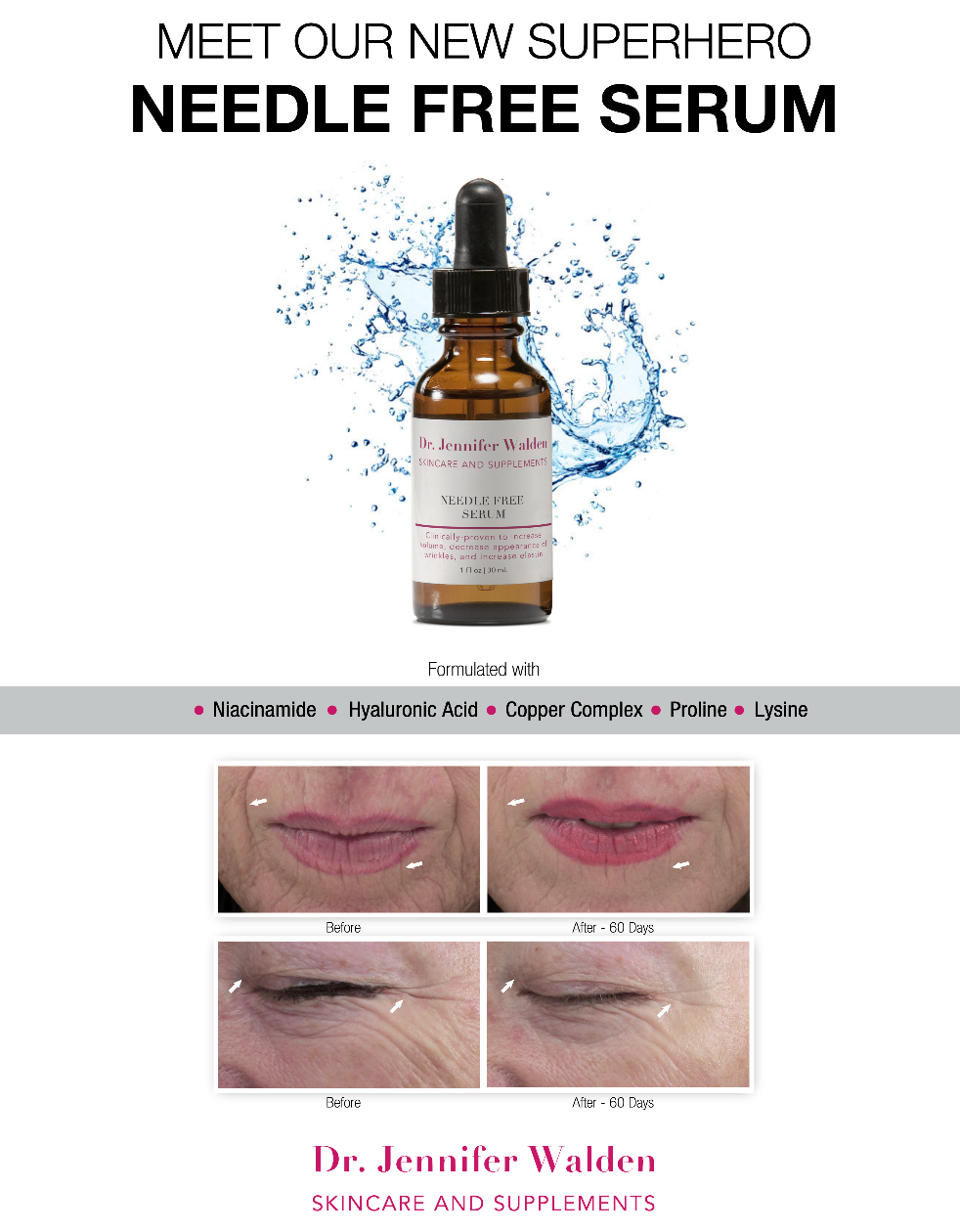 Dr. Jennifer Walden Skincare & Supplements - Vente Concentré/sérum pour le visage - SÉRUM SANS AIGUILLE2