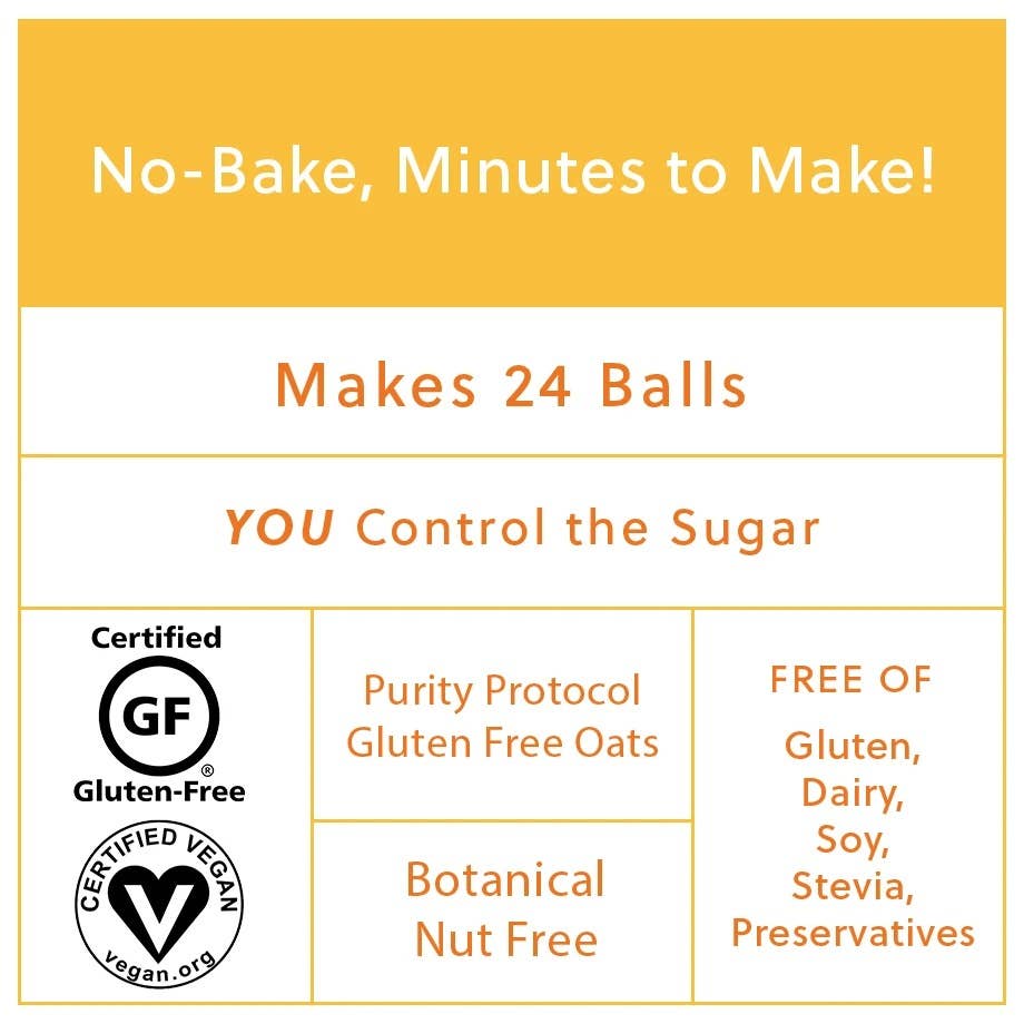 Creation Nation - Wholesale Snack bar - No-Bake Energy Bite Mix - Oat Chocolate Chip (gluten free)4