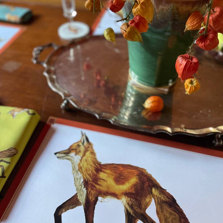 Papier-Tischsets - Fuchs für den Großhandel von Goose and Willow