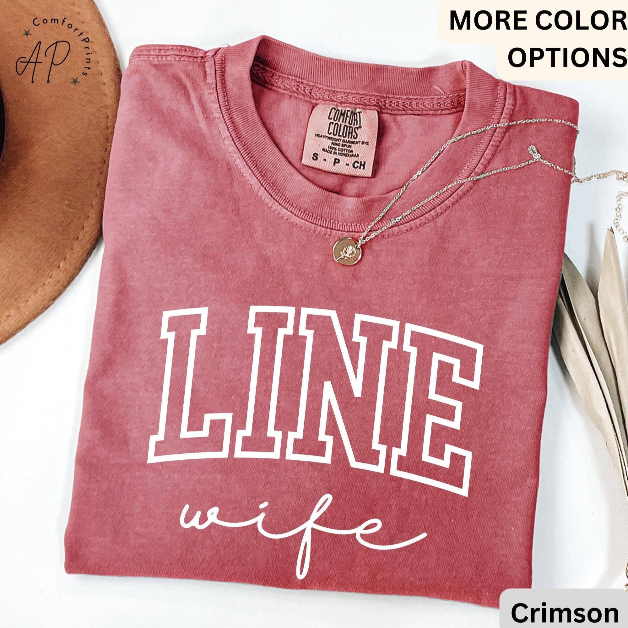 APComfortPrints - Wholesale Screen Printed T-Shirt - Women's - Line Wife Comfort Colors® Shirt, Lineman Wife T-Shirt, Linewife Tee, Gift for Electrician Spouse1