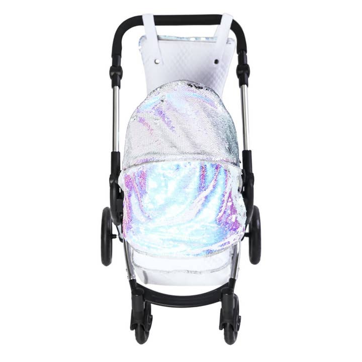 Roma - Vendita all'ingrosso Passeggino per bambole - Bambini - Carrozzina singola per bambole Roma Polly - Passeggino per bambini con design a sirena