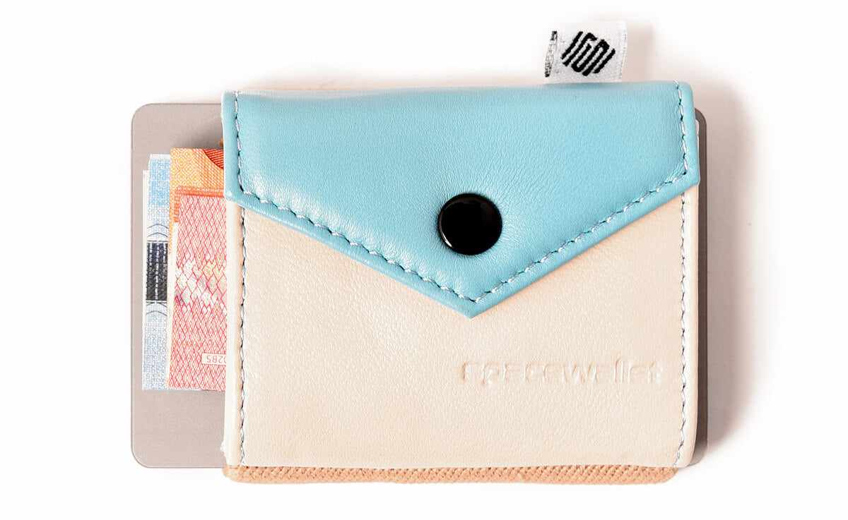 Space Products – Großhandel Brieftasche – Damen – Leder Mini Geldbörse mit Münzfach - duoton - Peak6