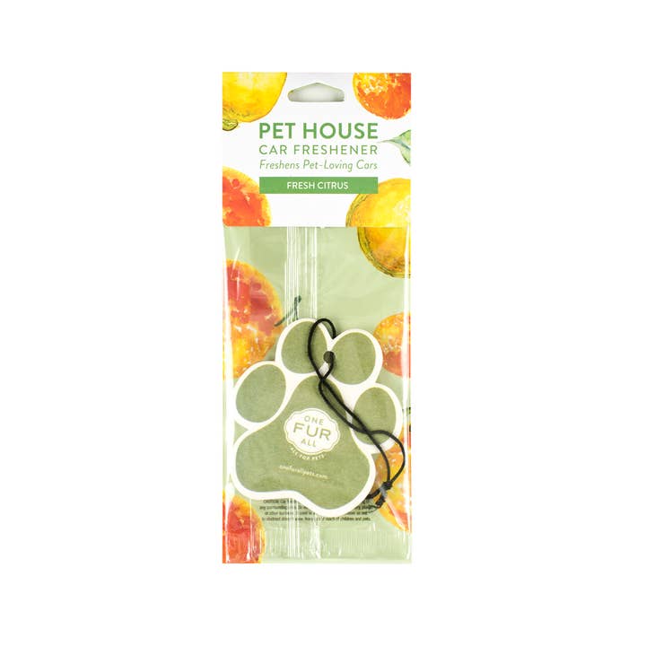 Pet House by One Fur All - Wholesale Car Freshener - Unisex - Fresh Citrus Car Air Freshener