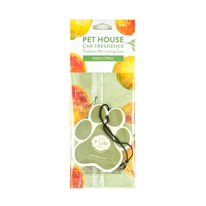 Fresh Citrus Car Air Freshener for wholesale by Pet House by One Fur All