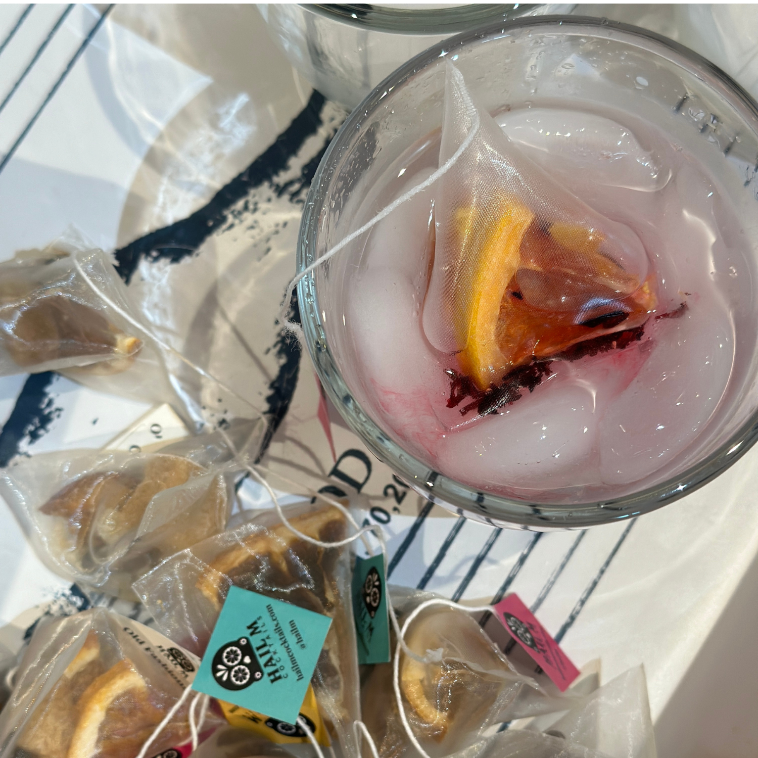 Hail M - Wholesale Cocktail Mix/Syrup - Vodka Soda Cocktail Infusion Tea Bag - To Go Mixer, Low Cal6