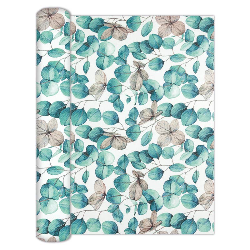 Home Fashion - Carl Dietrich GmbH - Wholesale Table Runner - Airlaid table runner 250 cm x 33 cm - Eucalyptus Leaves0