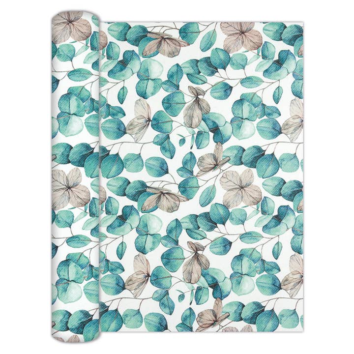 Home Fashion - Carl Dietrich GmbH - Wholesale Table Runner - Airlaid table runner 250 cm x 33 cm - Eucalyptus Leaves