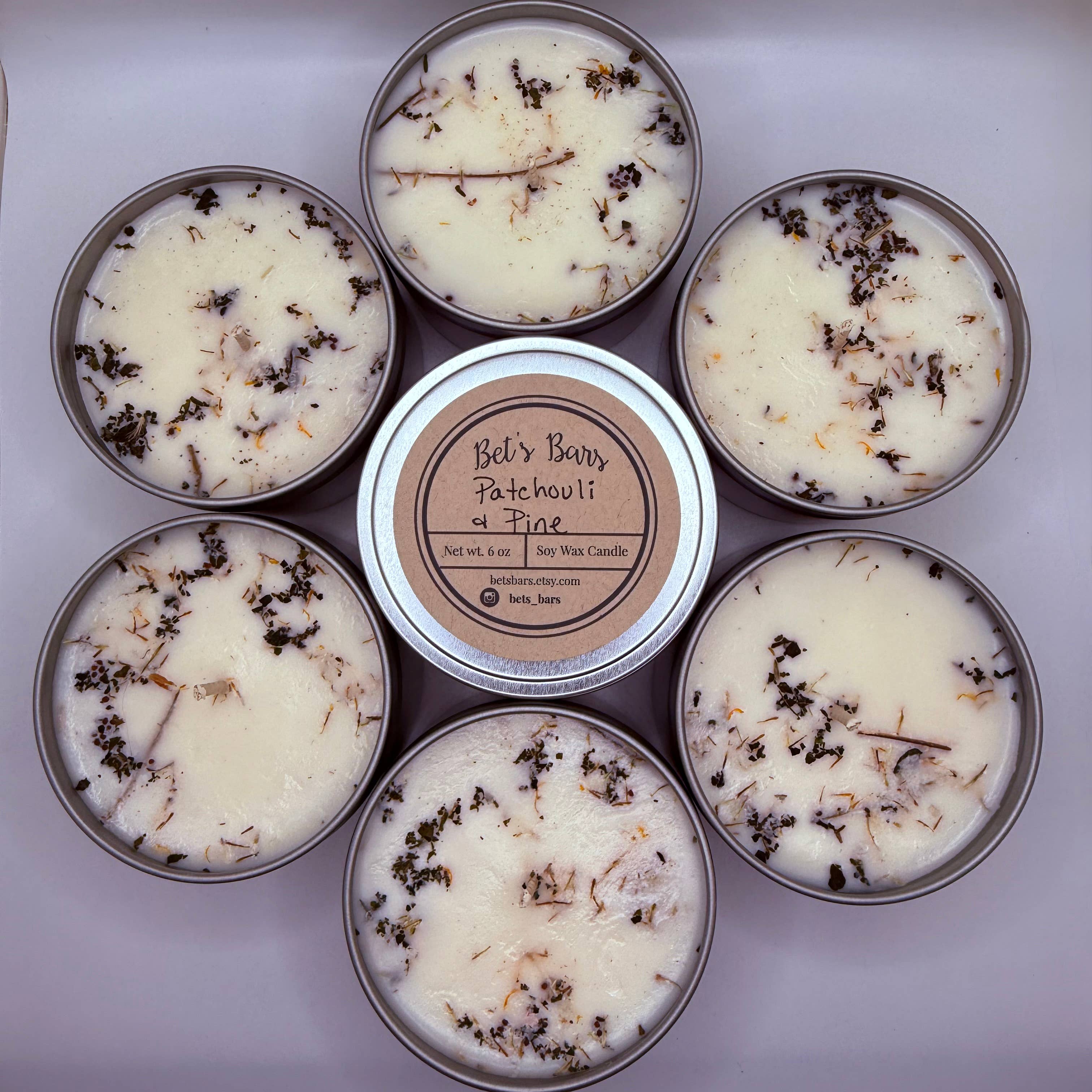 Bet's Bars - Wholesale Travel Candles - Botanical Sprinkled Soy Wax Candles17