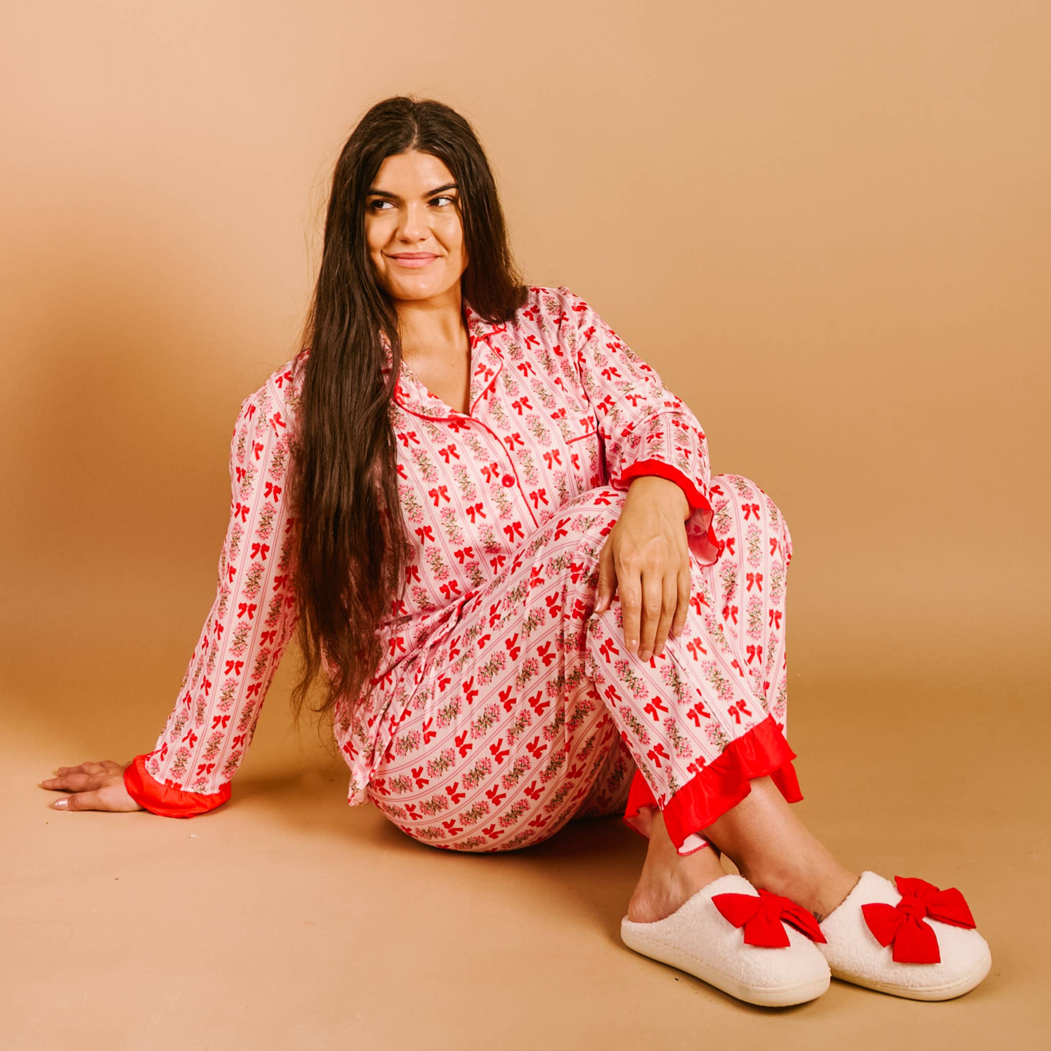 The Darling Effect - Wholesale Sleepwear Set - Women's - Sweet Dreams Pajama Pants Set-Oh So Merry3
