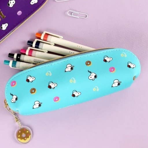K-Wonderland - Wholesale Pencil Case/Pouch - Peanuts Snoopy Slim Pouch Pencil Case with Charm6
