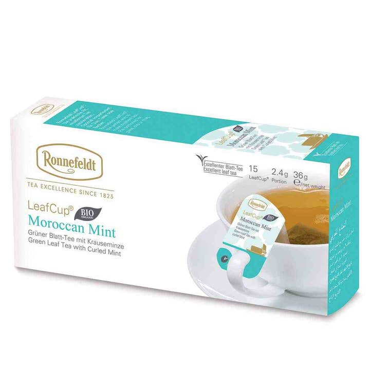 Ronnefeldt LeafCup® Menthe Marocaine Bio Vert – 6 × 15 Boîte pour la vente par Ronnefeldt USA