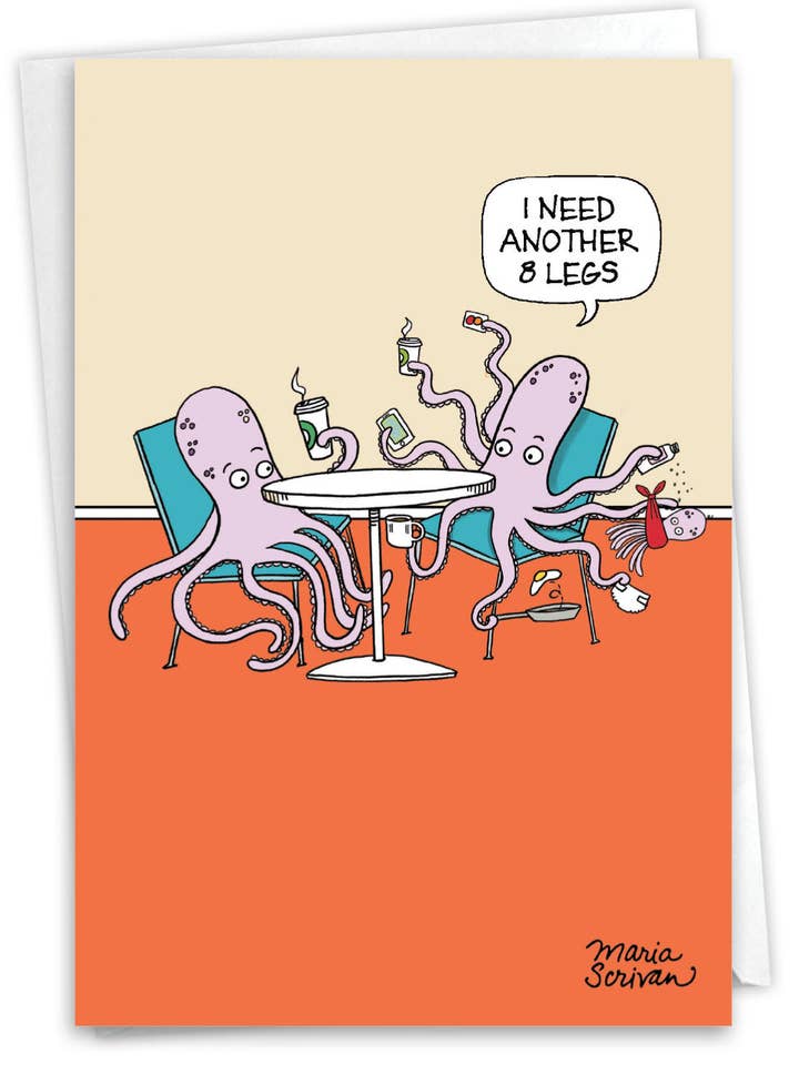 1 Funny Mother's Day Card - Another Eight Legs - NobleWorks for wholesale by NobleWorks
