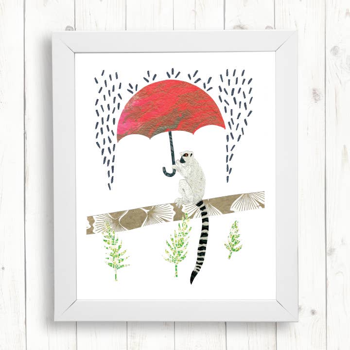 Ringtailed Lemur Art Print for wholesale by Whimsy Spot