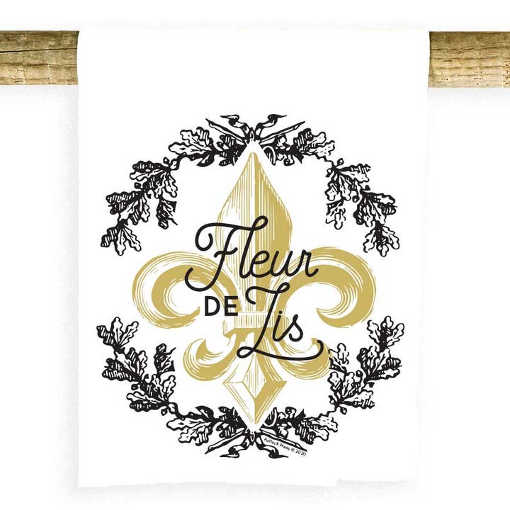 Toalha Fleur de Lis por atacado de Potluck Press